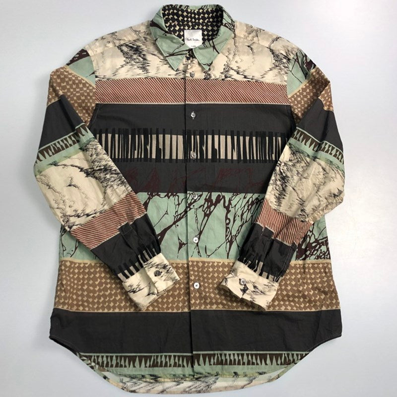 【中古】Paul Smith | ポール・スミス ASSEMBLED STRIPE 長袖シャツ 233354 2023A/W サイズ:XL