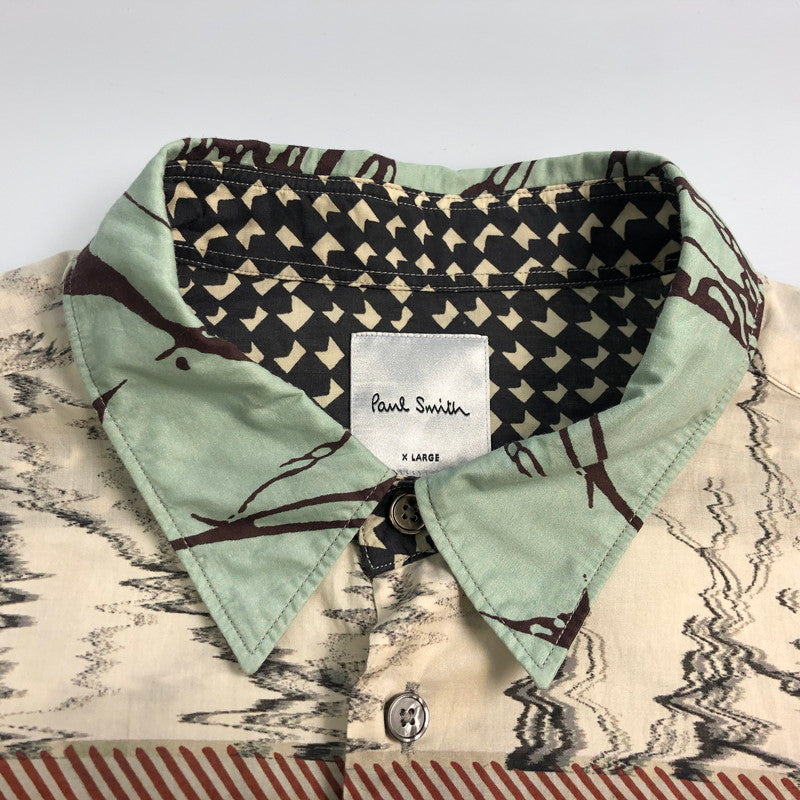 【中古】Paul Smith | ポール・スミス ASSEMBLED STRIPE 長袖シャツ 233354 2023A/W サイズ:XL