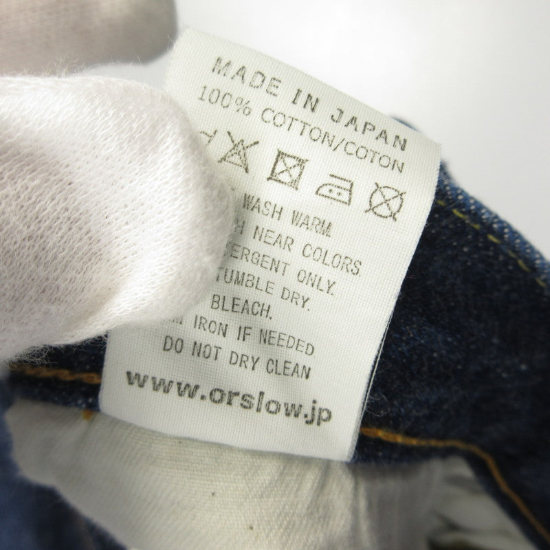 【中古】orSlow | オアスロウ 105 STANDARD DENIM デニムパンツ 01-1050-81 ネイビー サイズ:S