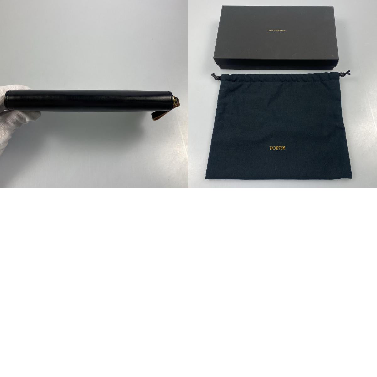 【中古】PORTER | ポーター FILM 長財布 187-01346 ブラック