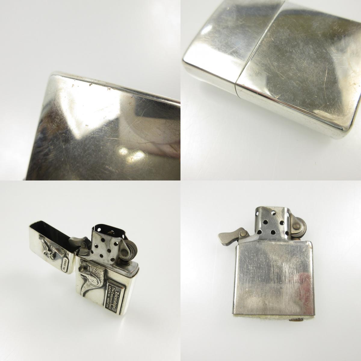【中古】ZIPPO | ジッポ 恐竜トリケラトプス ライター シリアル有 シルバー