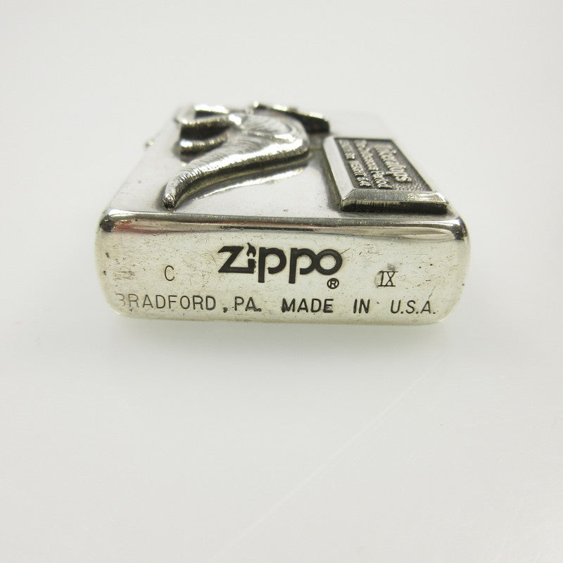 【中古】ZIPPO | ジッポ 恐竜トリケラトプス ライター シリアル有 シルバー