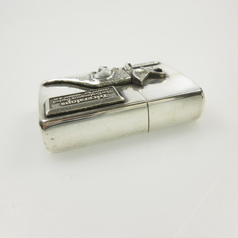【中古】ZIPPO | ジッポ 恐竜トリケラトプス ライター シリアル有 シルバー