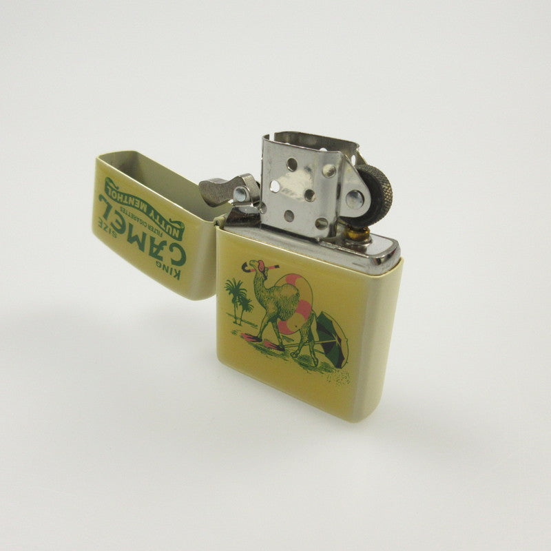 【中古】ZIPPO | ジッポ CAMEL KING SIZE NUTTY MENTHOL ライター 年式:2007年製 イエロー