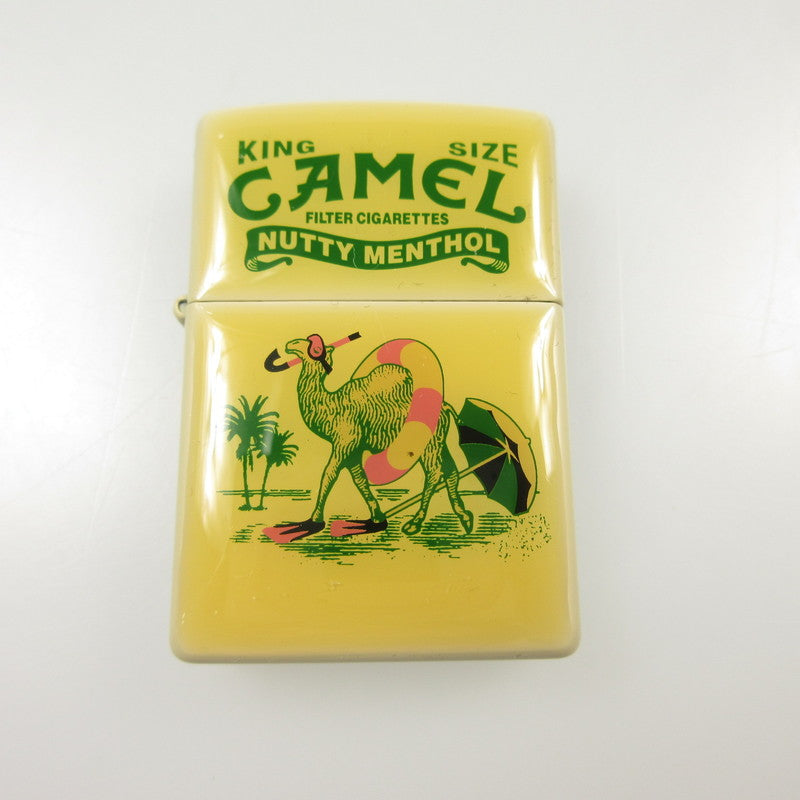 【中古】ZIPPO | ジッポ CAMEL KING SIZE NUTTY MENTHOL ライター 年式:2007年製 イエロー