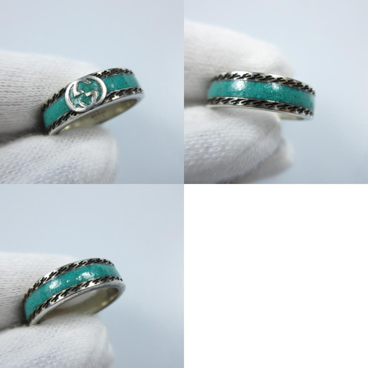 【中古】GUCCI | グッチ インターロッキングG リング・指輪 645573 シルバー