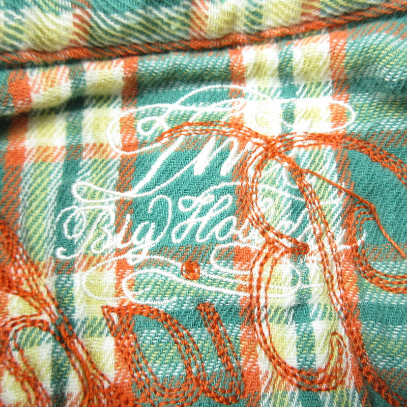 【中古】TMT | ティーエムティー DOUBLE GAUZE CHECK WESTERN SHIRTS 長袖シャツ TSH-F1102 グリーン サイズ:M