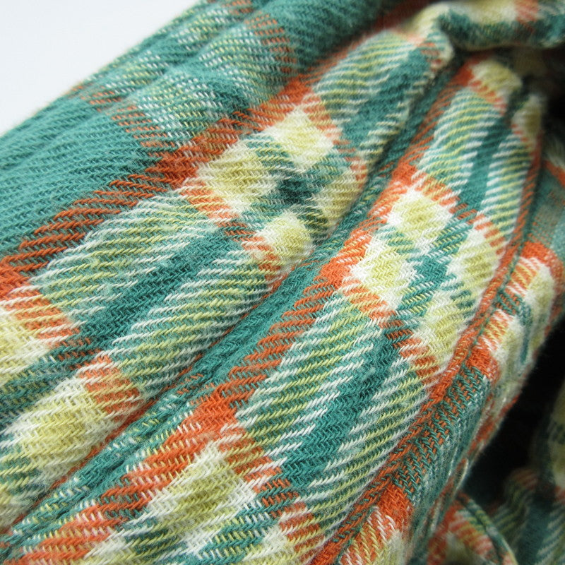 【中古】TMT | ティーエムティー DOUBLE GAUZE CHECK WESTERN SHIRTS 長袖シャツ TSH-F1102 グリーン サイズ:M