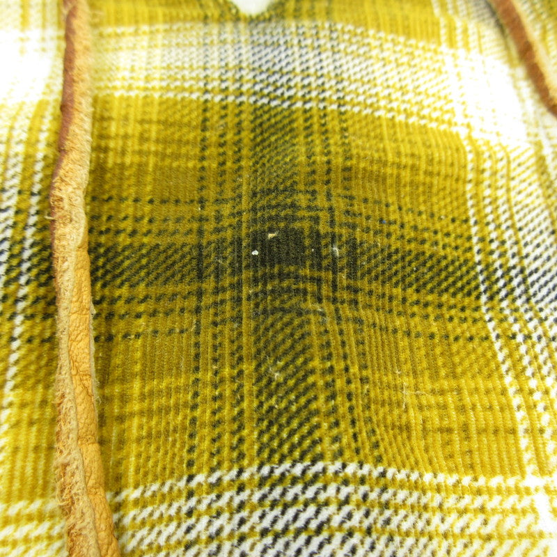 【中古】NUMBER(N)INE | ナンバーナイン PULLOVER BOA CHECK SHIRT 長袖シャツ NNS-F904 イエロー サイズ:2