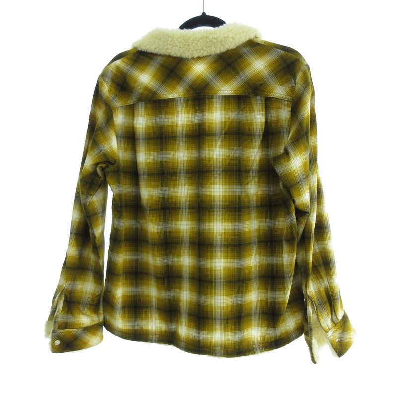 【中古】NUMBER(N)INE | ナンバーナイン PULLOVER BOA CHECK SHIRT 長袖シャツ NNS-F904 イエロー サイズ:2
