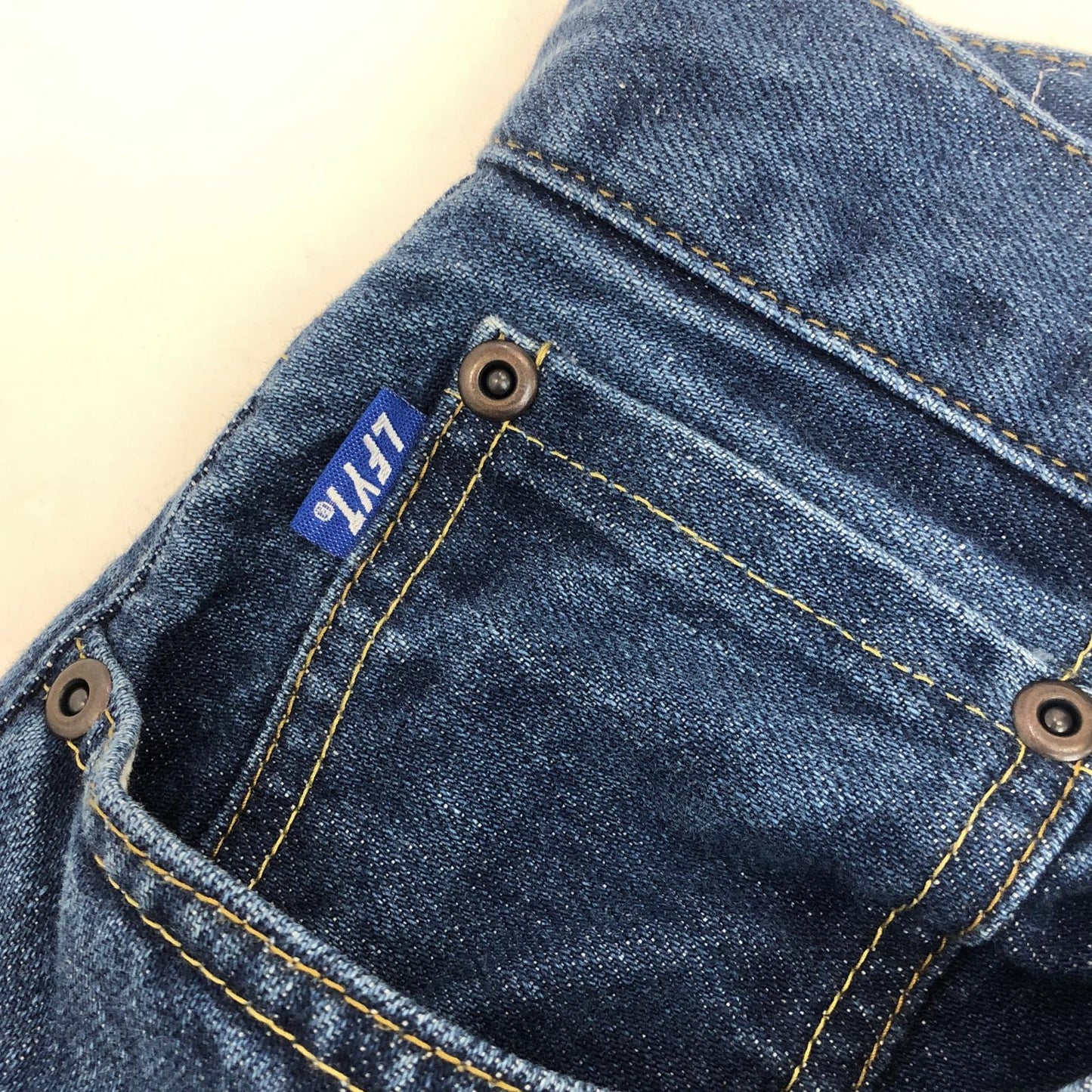 【中古】Lafayette | ラファイエット 5 POCKET WASHED DENIM PANTS - BAGGIE FIT デニムパンツ LA231103 2023A/W サイズ:W34 ブルー
