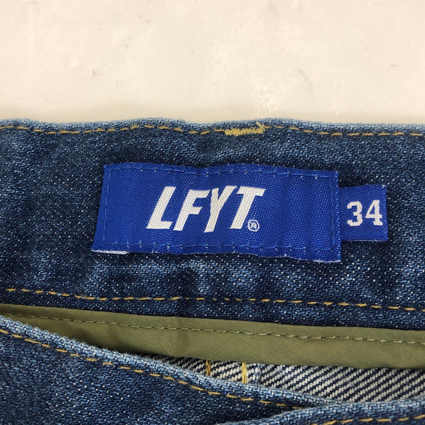 【中古】Lafayette | ラファイエット 5 POCKET WASHED DENIM PANTS - BAGGIE FIT デニムパンツ LA231103 2023A/W サイズ:W34 ブルー