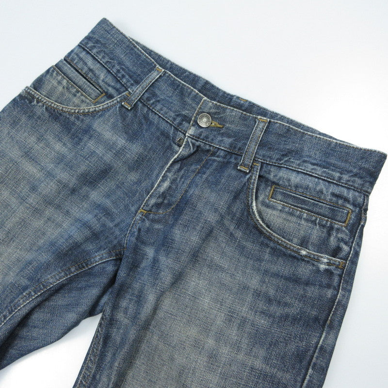 【中古】DOLCE & GABBANA | ドルチェアンドガッバーナ 14GOLD デニムパンツ G374TP/G8H04 国内正規品 ダメージ加工 ブルー サイズ:44