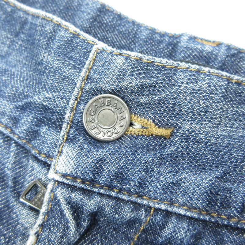 【中古】DOLCE & GABBANA | ドルチェアンドガッバーナ 14GOLD デニムパンツ G374TP/G8H04 国内正規品 ダメージ加工 ブルー サイズ:44