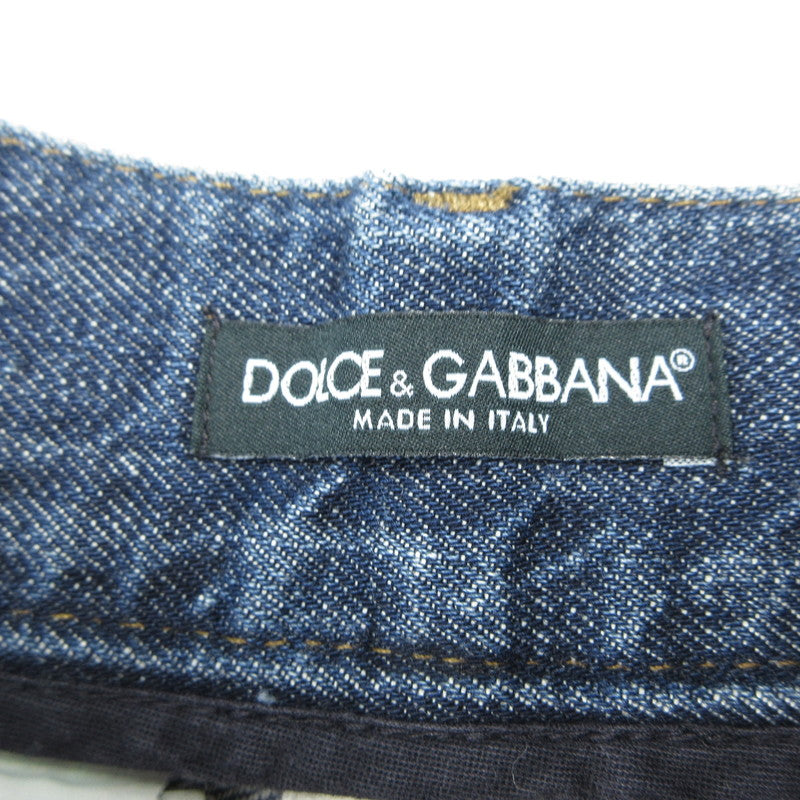 【中古】DOLCE & GABBANA | ドルチェアンドガッバーナ 14GOLD デニムパンツ G374TP/G8H04 国内正規品 ダメージ加工 ブルー サイズ:44