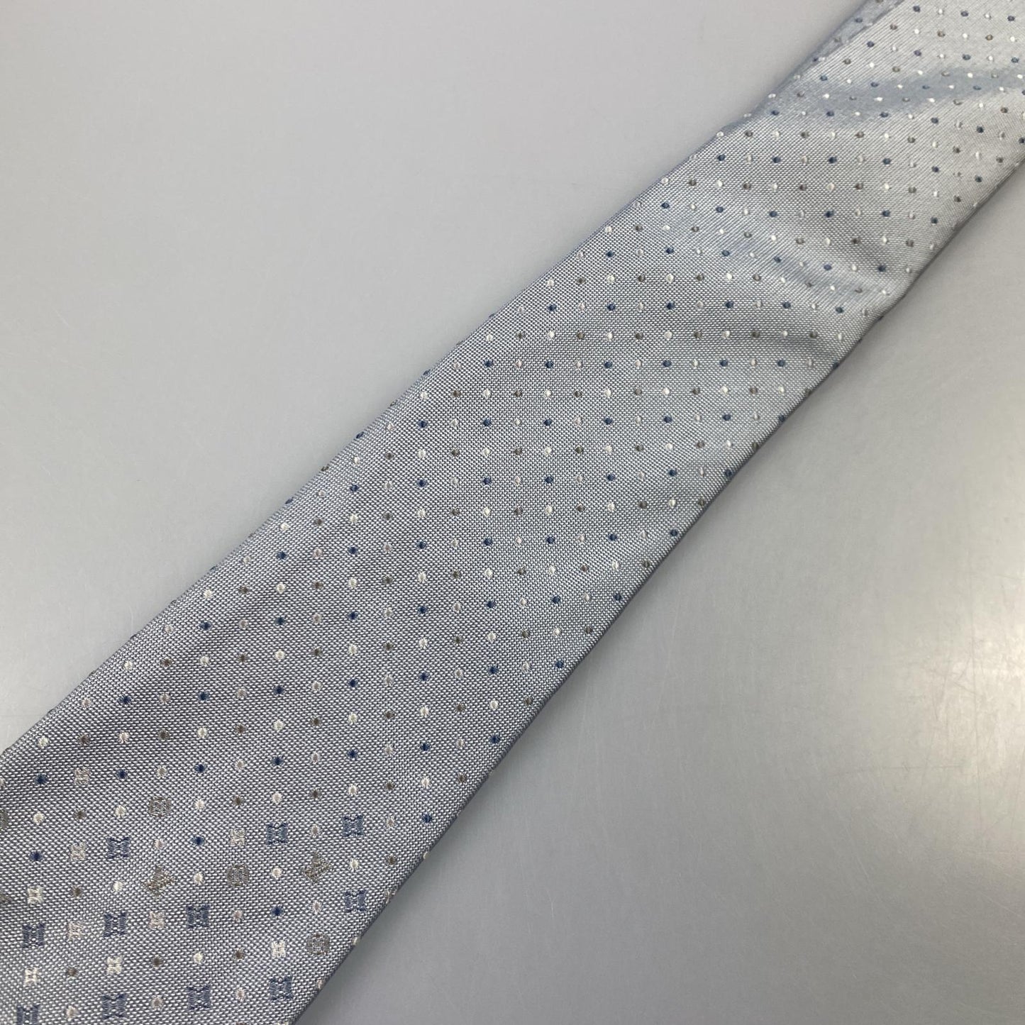 【中古】LOUIS VUITTON | ルイ・ヴィトン モノグラムグラディエントドッツ 8CM ネクタイ M76845 国内正規品