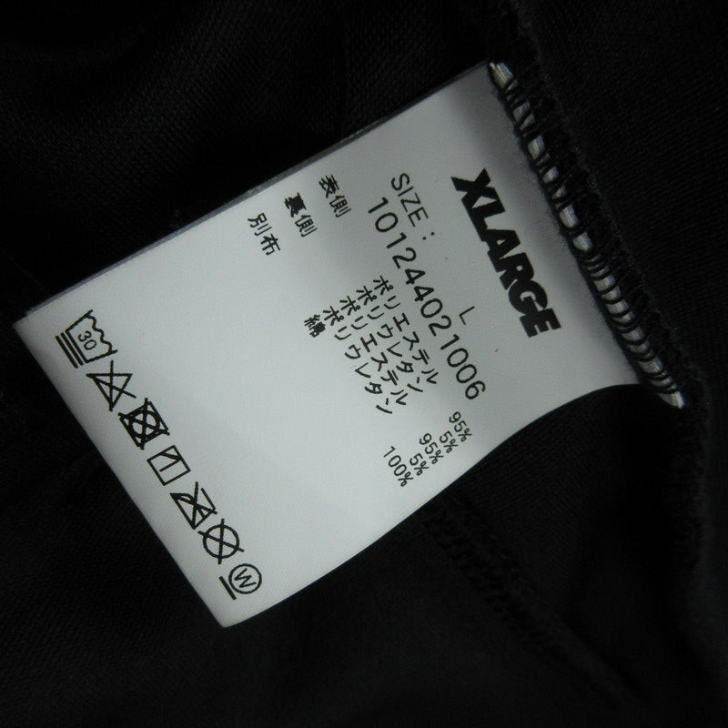 【中古】X-LARGE | エクストララージ VELOUR TRACK JACKET ジャージ 101244021006 ブラック サイズ:L