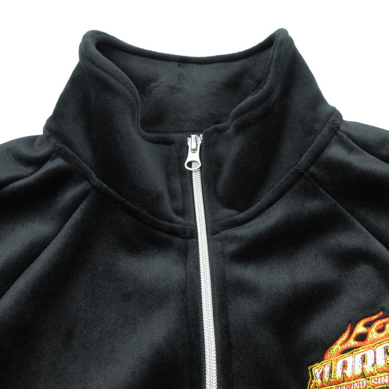 【中古】X-LARGE | エクストララージ VELOUR TRACK JACKET ジャージ 101244021006 ブラック サイズ:L