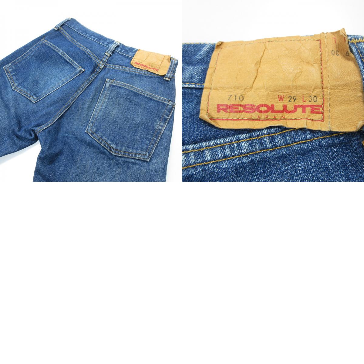【中古】RESOLUTE | リゾルト デニムパンツ 710 サイズ:W:29 ブルー