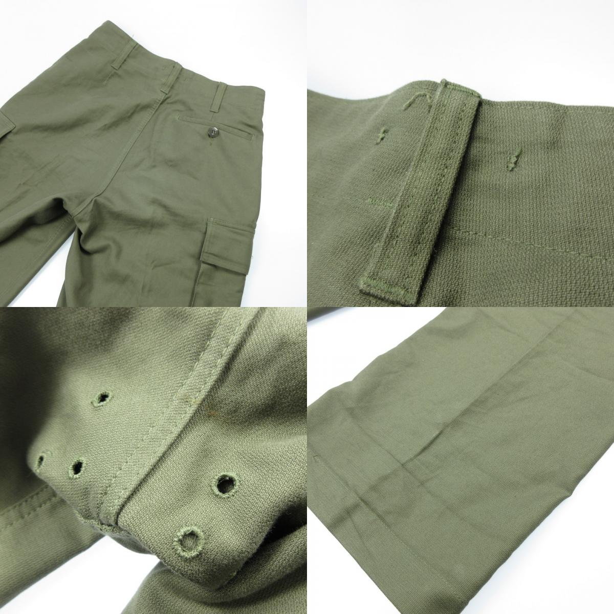 【中古】MILITARY衣料 | ミリタリーイリョウ カーゴパンツ 8415-12-155-9093 ドイツ軍年式:80sサイズ:6 カーキ