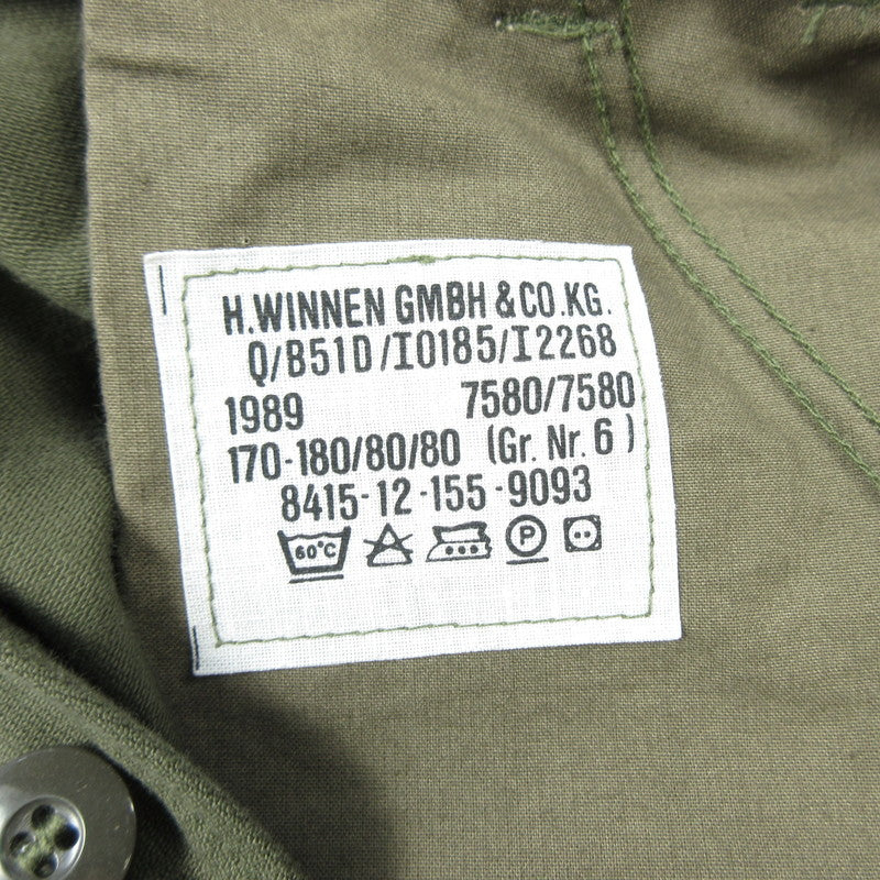 【中古】MILITARY衣料 | ミリタリーイリョウ カーゴパンツ 8415-12-155-9093 ドイツ軍年式:80sサイズ:6 カーキ