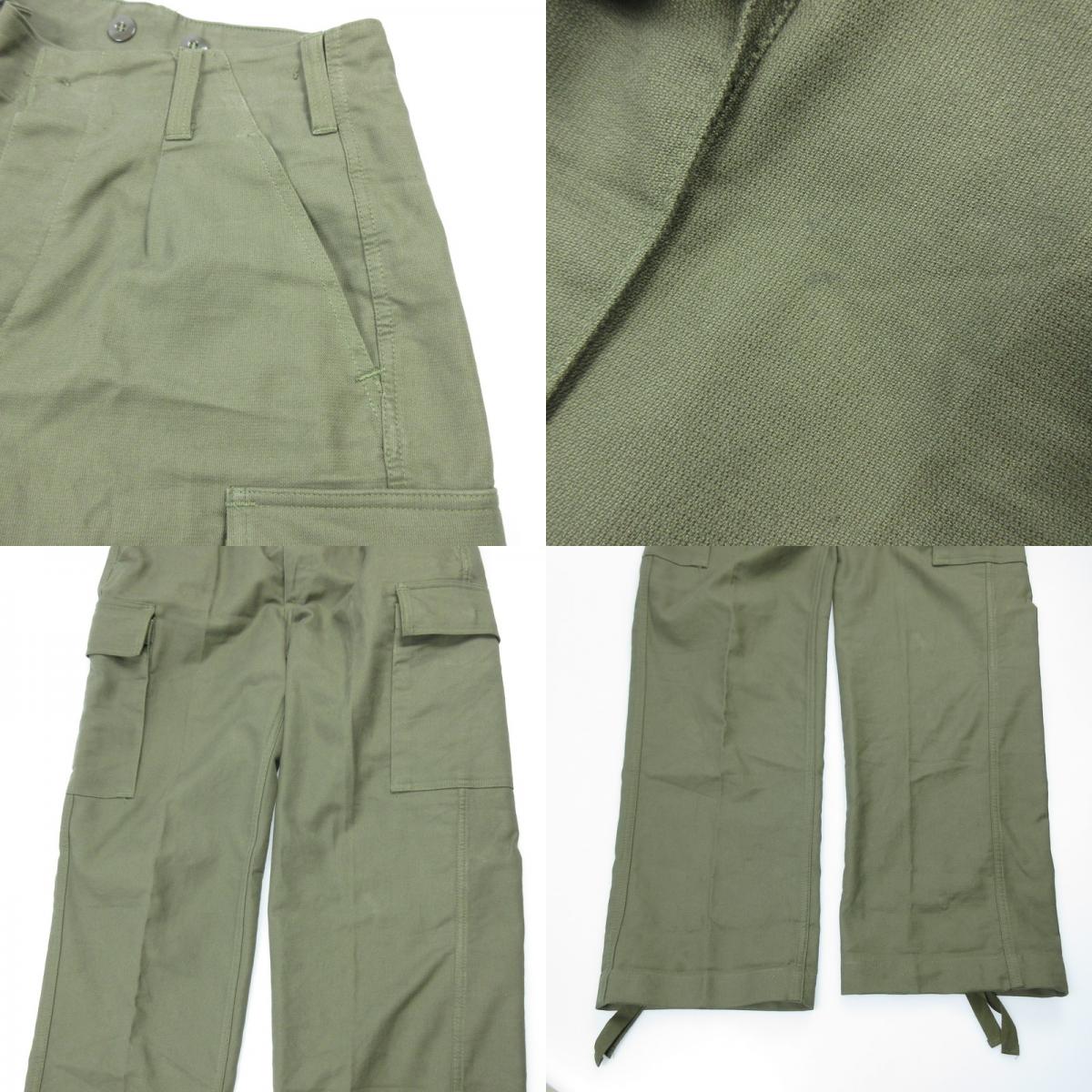 【中古】MILITARY衣料 | ミリタリーイリョウ カーゴパンツ 8415-12-155-9093 ドイツ軍年式:80sサイズ:6 カーキ