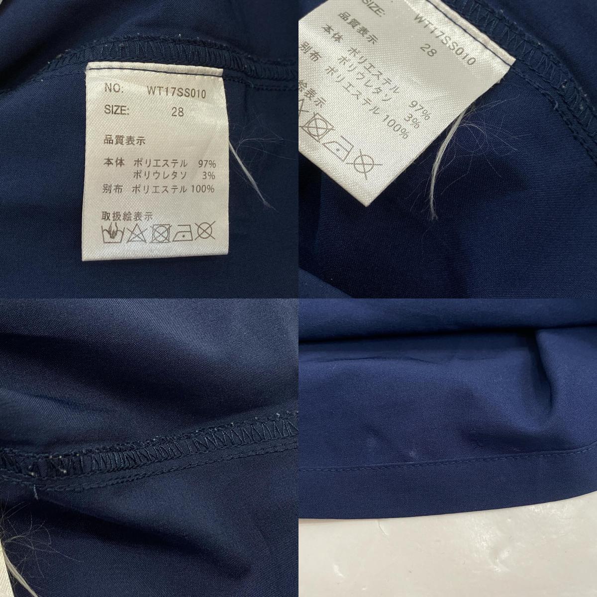 【中古】wtw | ダブルティー ショートパンツ WT17SS010 W:28 ネイビー