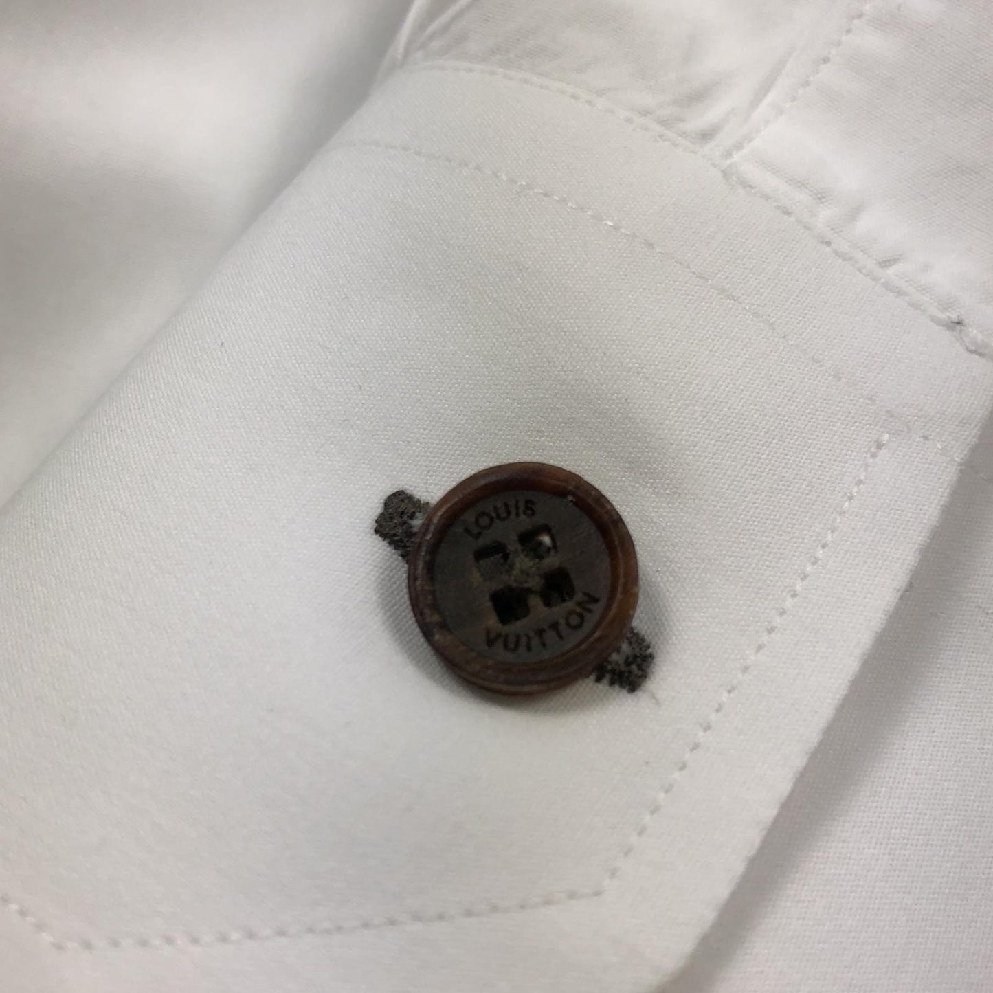 【中古】LOUIS VUITTON | ルイ・ヴィトン 長袖シャツ 国内正規品 ホワイト サイズ:41