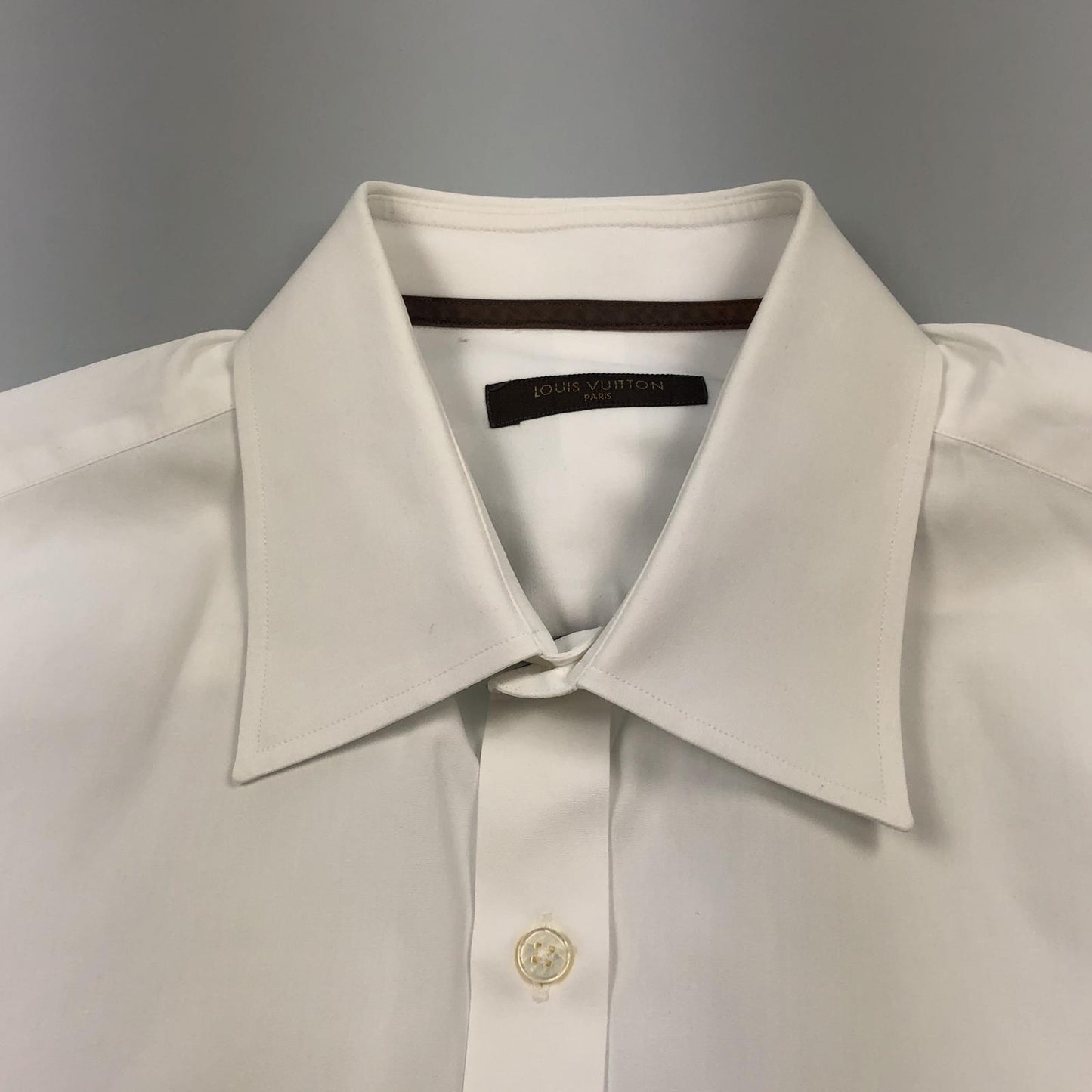 【中古】LOUIS VUITTON | ルイ・ヴィトン 長袖シャツ 国内正規品 ホワイト サイズ:41