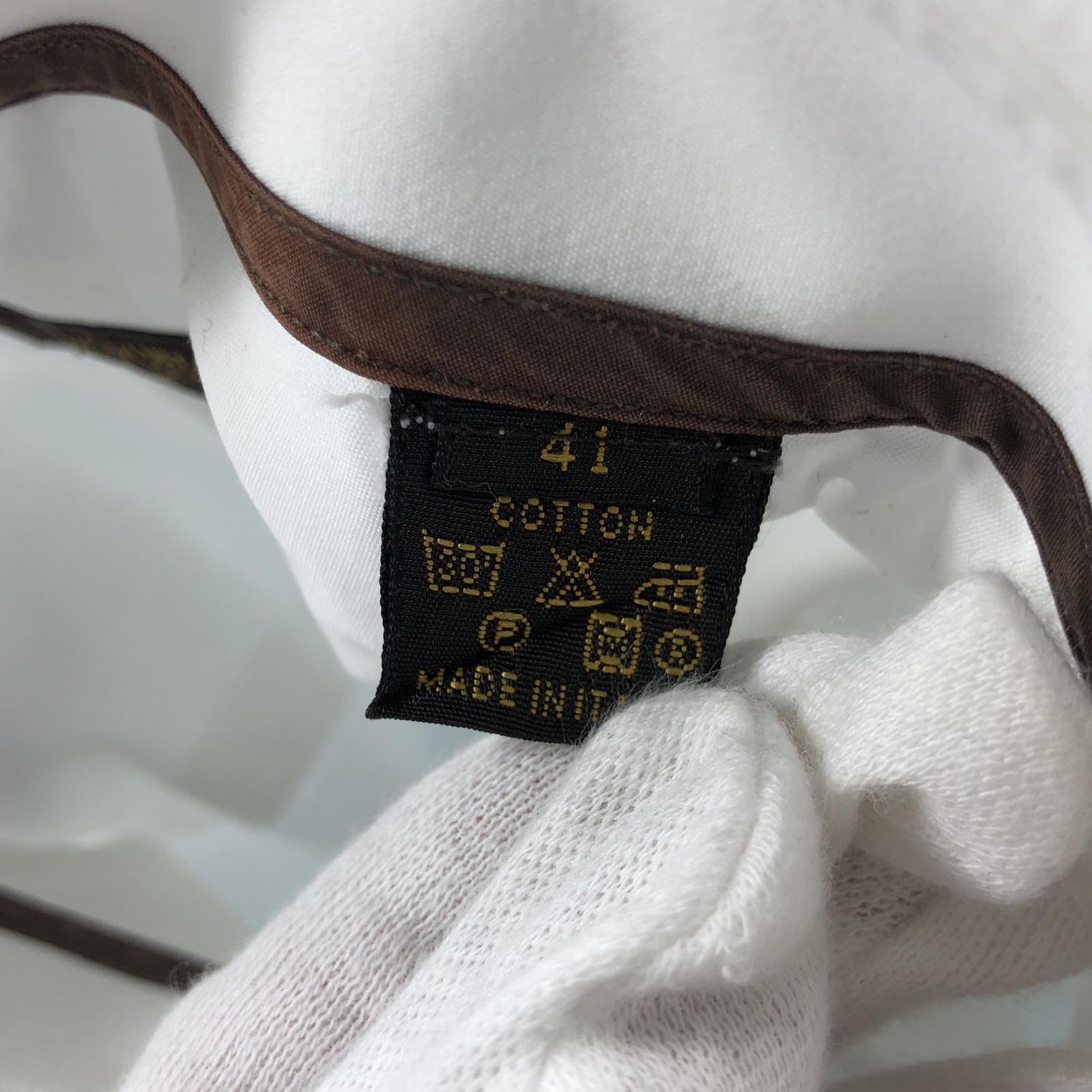 【中古】LOUIS VUITTON | ルイ・ヴィトン 長袖シャツ 国内正規品 ホワイト サイズ:41