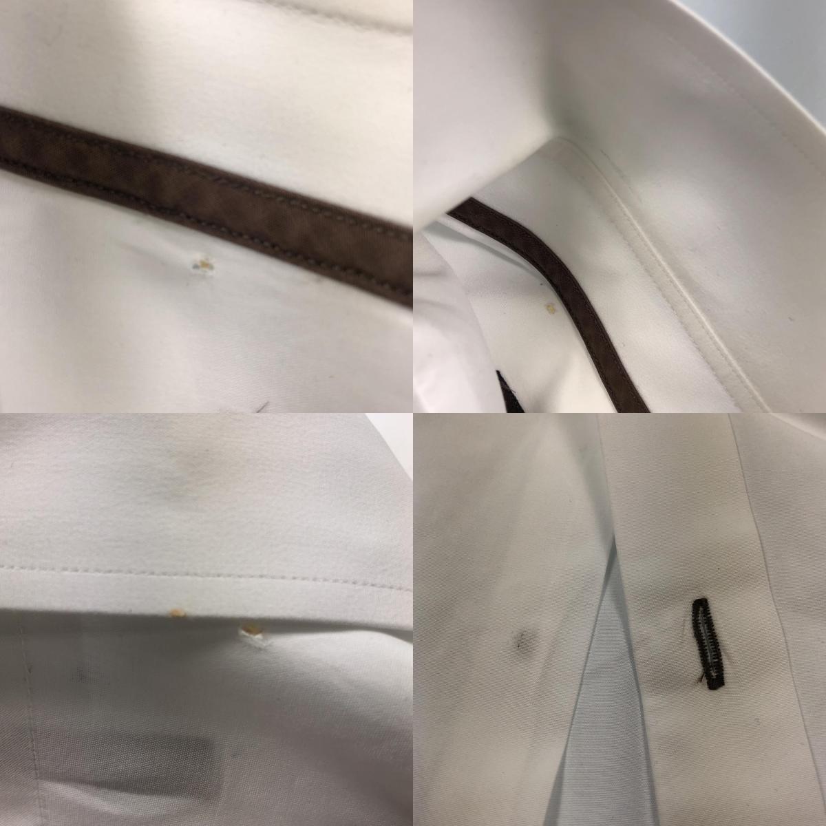 【中古】LOUIS VUITTON | ルイ・ヴィトン 長袖シャツ 国内正規品 ホワイト サイズ:41