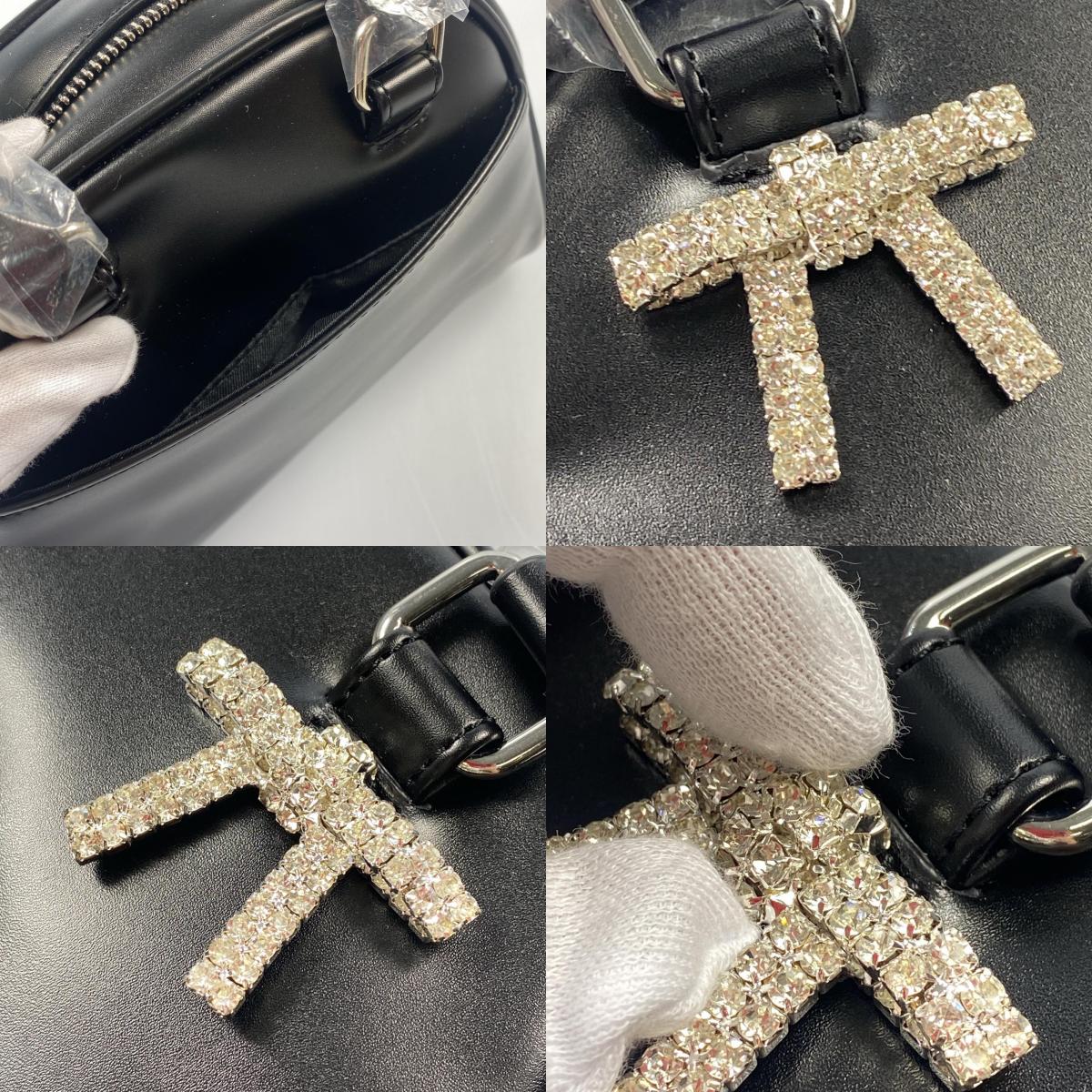 【中古】31 Sons de mode | トランテアンソンドゥモード ビジューリボンボストンバッグ ハンドバッグ 年式:2025S/S ブラック