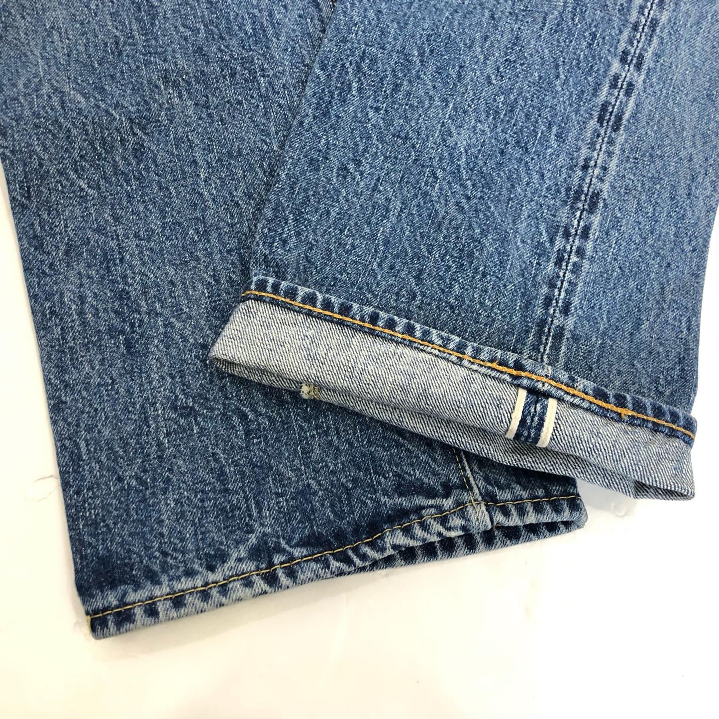 【中古】orSlow | オアスロウ 107 IVY FIT 2YEAR WASH デニムパンツ 01-0107-84 ブルー サイズ:S