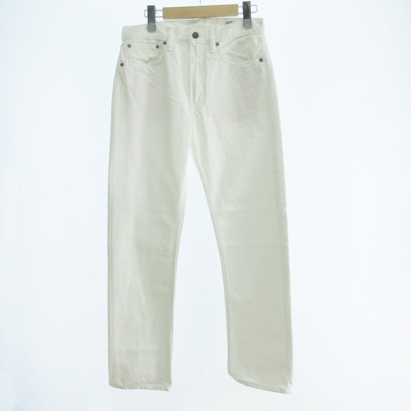 【中古】orSlow | オアスロウ 107W MEN'S IVY FIT JEANS WHITE DENIM デニムパンツ 01-0107W-69 ホワイト サイズ:S