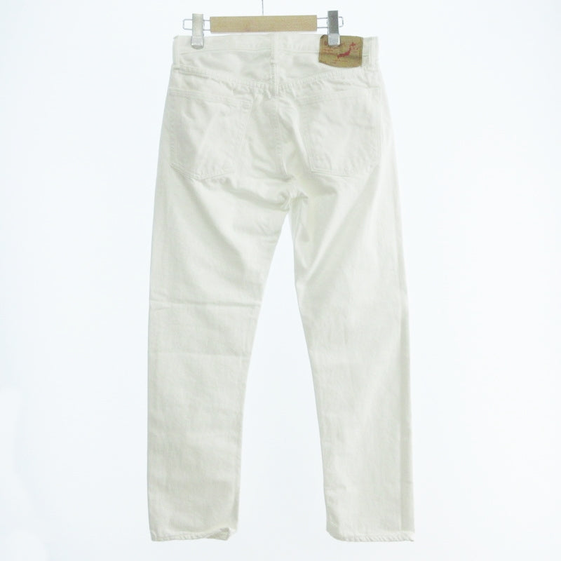 【中古】orSlow | オアスロウ 107W MEN'S IVY FIT JEANS WHITE DENIM デニムパンツ 01-0107W-69 ホワイト サイズ:S