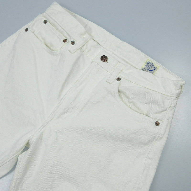【中古】orSlow | オアスロウ 107W MEN'S IVY FIT JEANS WHITE DENIM デニムパンツ 01-0107W-69 ホワイト サイズ:S