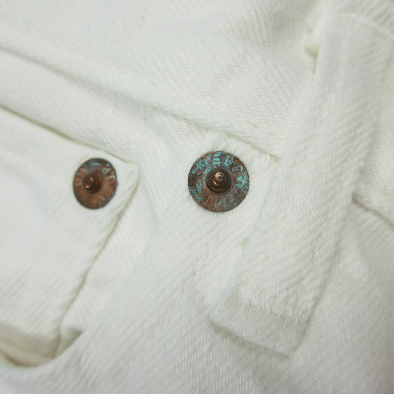 【中古】orSlow | オアスロウ 107W MEN'S IVY FIT JEANS WHITE DENIM デニムパンツ 01-0107W-69 ホワイト サイズ:S