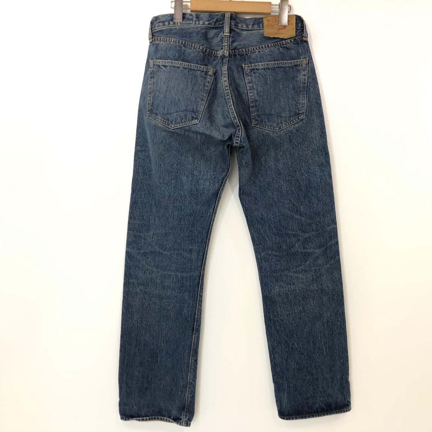 【中古】orSlow | オアスロウ 105 STANDARD SELVEDGE DENIM 2YEAR WASH デニムパンツ 01-1050-84 ブルー サイズ:S