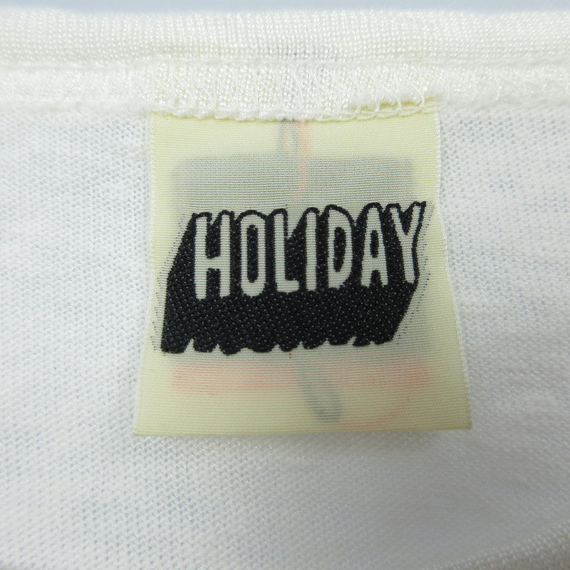 【中古】HOLIDAY | ホリデイ BASEBALL T-SHRT その他トップス 23101018 ホワイト サイズ:XL