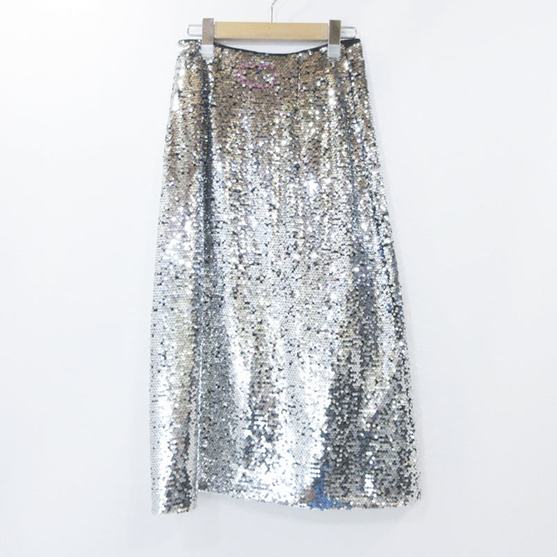【中古】Ron Herman | ロンハーマン スパンコール スカート 3710500039 R.H. Vintage シルバー サイズ:XS