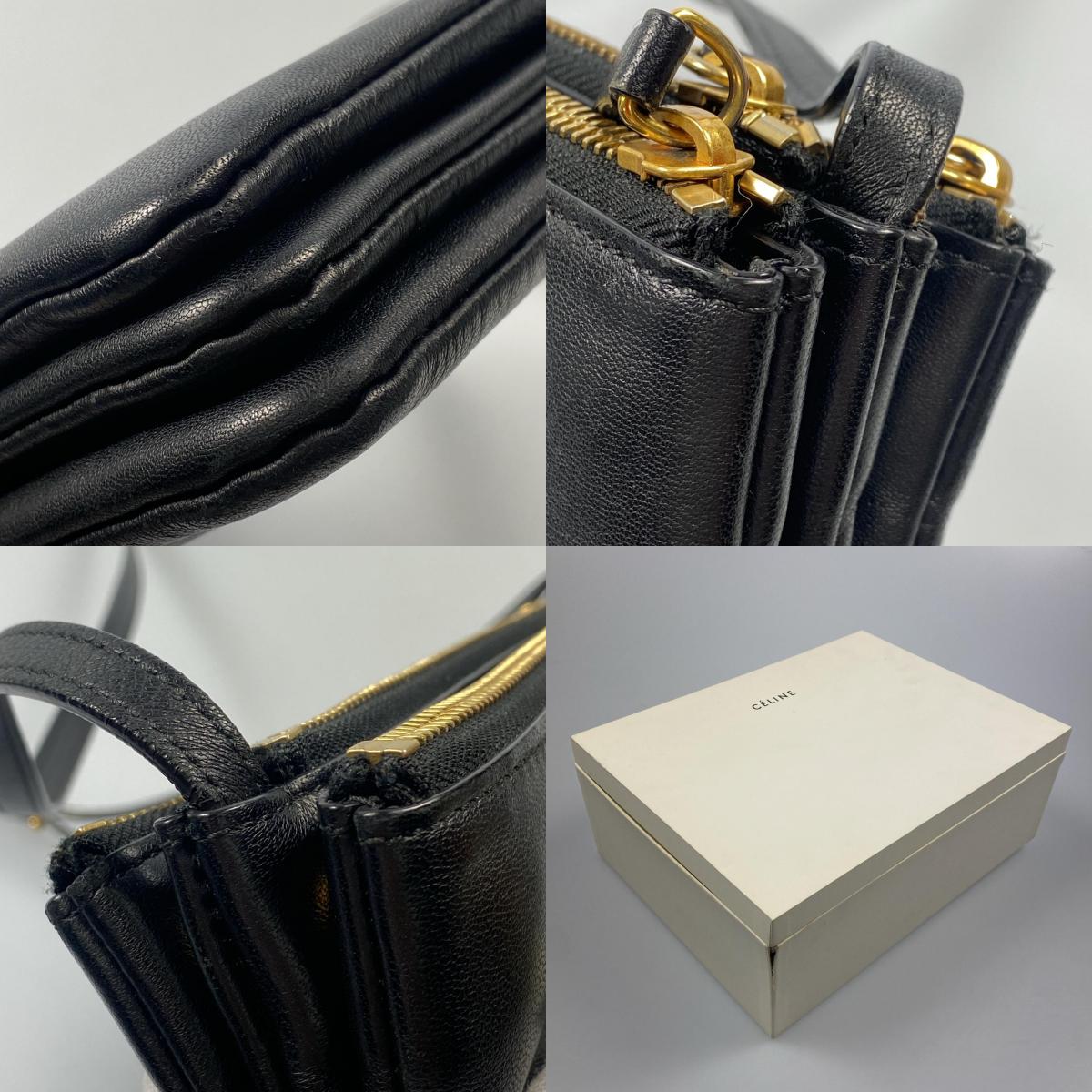 【中古】CELINE | セリーヌ TRIO LARGE ショルダーバッグ 171453
