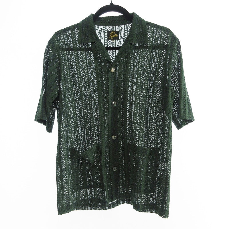 【中古】Needles | ニードルス CABANA SHIRT 半袖シャツ KP184 グリーン サイズ:XS