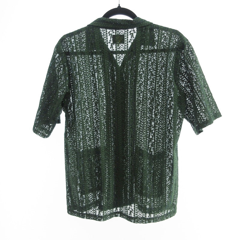 【中古】Needles | ニードルス CABANA SHIRT 半袖シャツ KP184 グリーン サイズ:XS