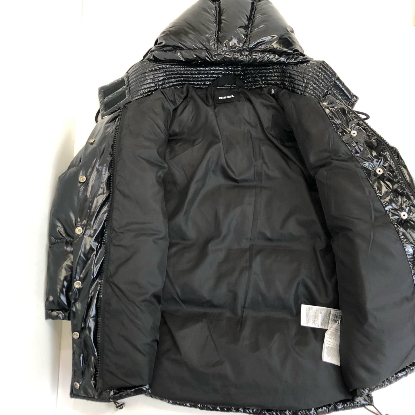 【中古】DIESEL | ディーゼル W-ALLA オーバーサイズ ダウンジャケット 00SXC10EAWM ブラック サイズ:XXS