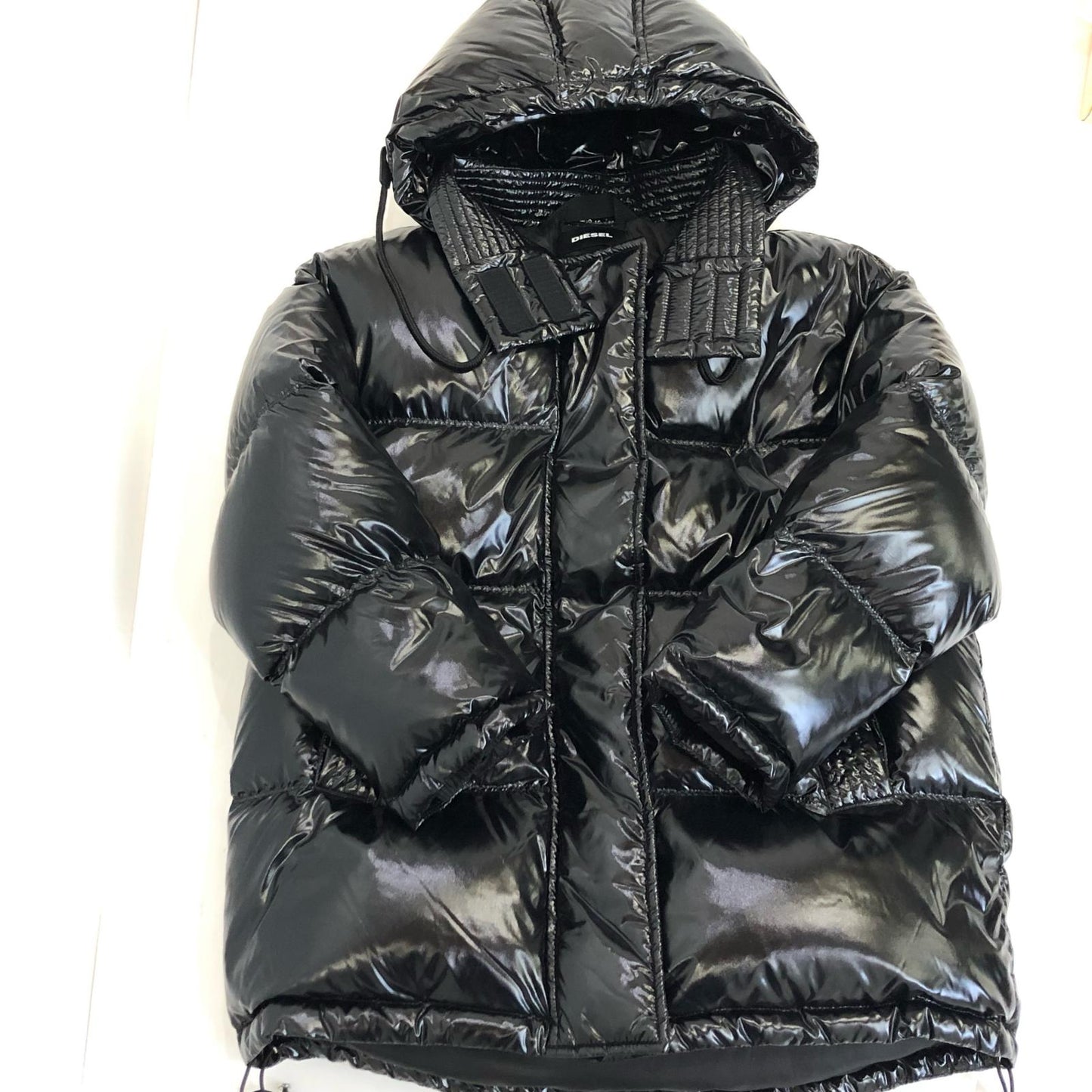 【中古】DIESEL | ディーゼル W-ALLA オーバーサイズ ダウンジャケット 00SXC10EAWM ブラック サイズ:XXS