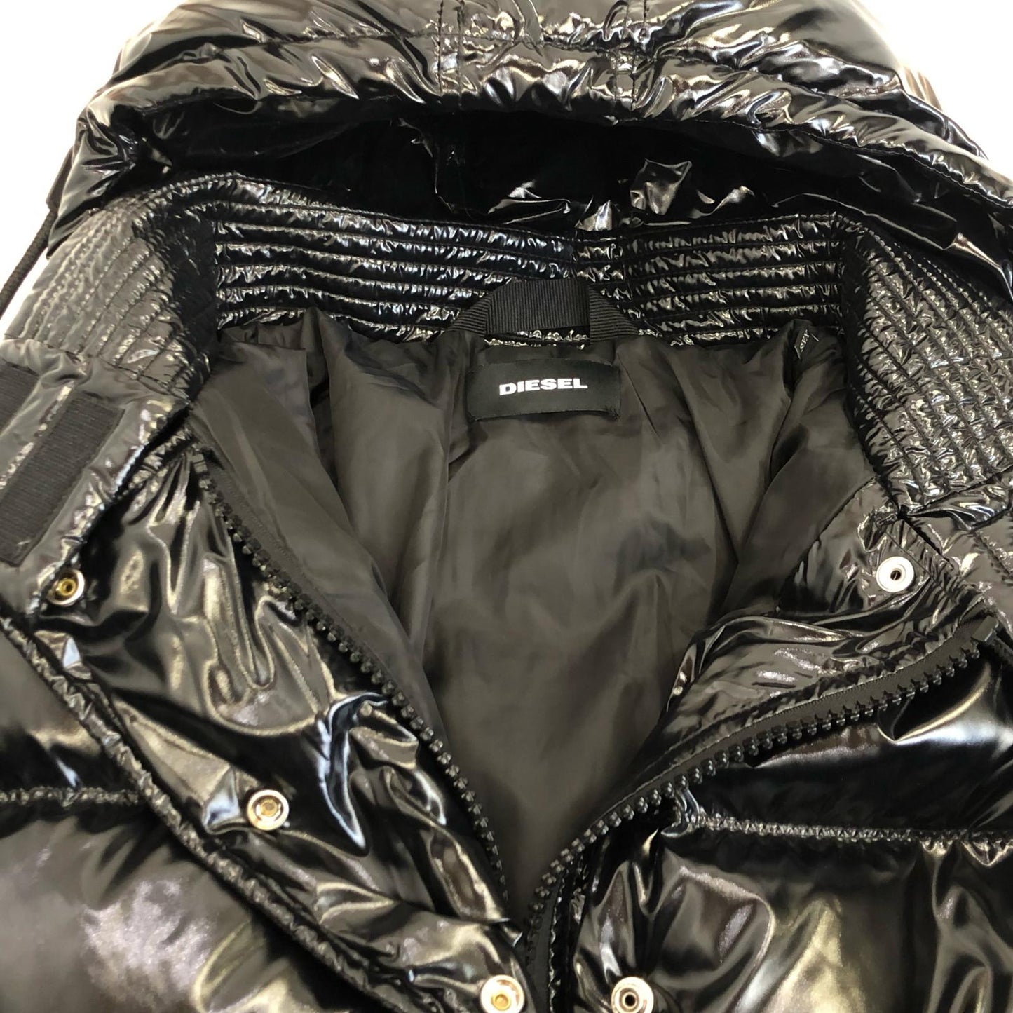 【中古】DIESEL | ディーゼル W-ALLA オーバーサイズ ダウンジャケット 00SXC10EAWM ブラック サイズ:XXS