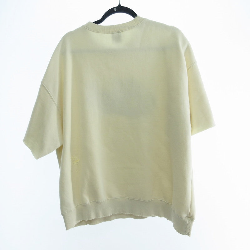 【中古】HUF | ハフ POP FLY DAMAGE CREW スウェット FL80076SP24 ダメージ加工 アイボリー サイズ:L