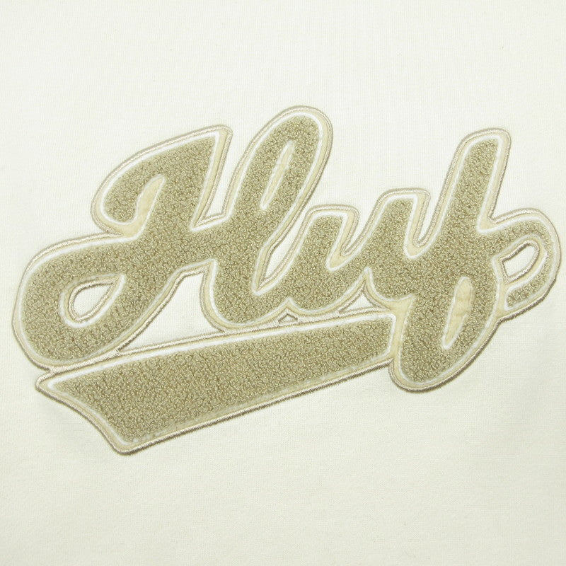 【中古】HUF | ハフ POP FLY DAMAGE CREW スウェット FL80076SP24 ダメージ加工 アイボリー サイズ:L