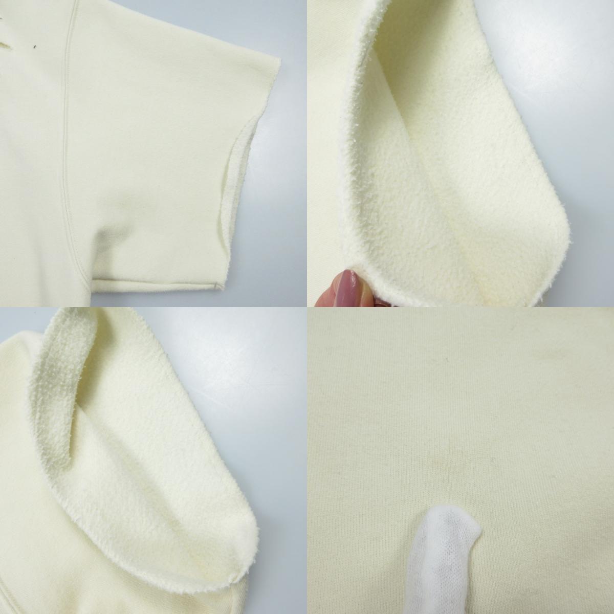 【中古】HUF | ハフ POP FLY DAMAGE CREW スウェット FL80076SP24 ダメージ加工 アイボリー サイズ:L
