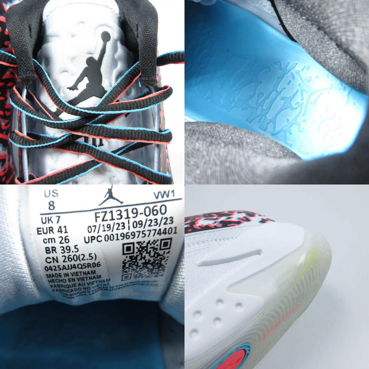 【中古】NIKE | ナイキ JORDAN ZION 3 PF Z-3D スニーカー FZ1319-060 ホワイト 26cm